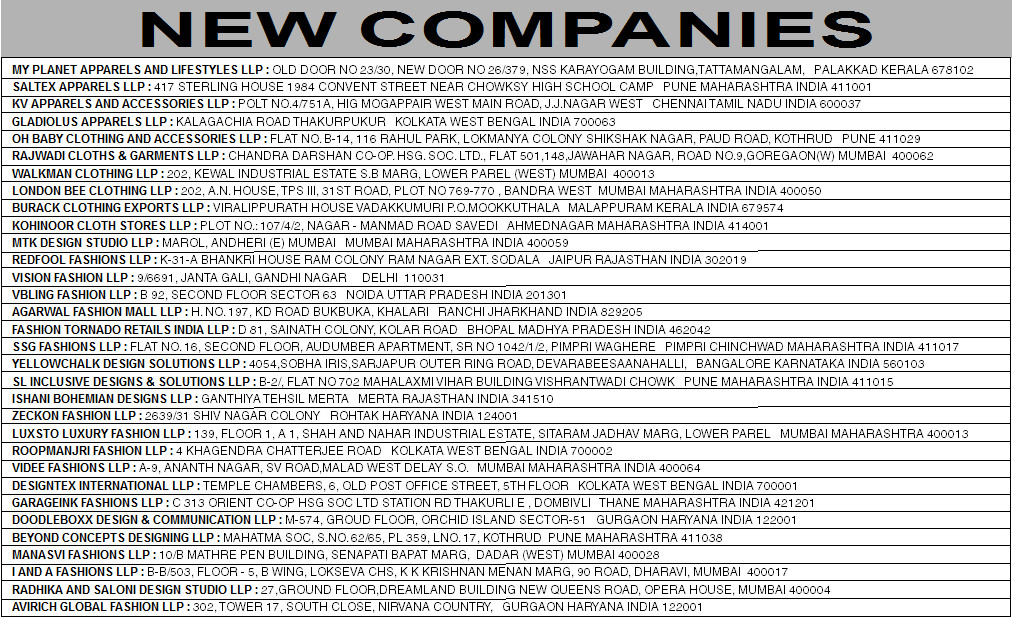 New Companies April, 2015 (Page 3)