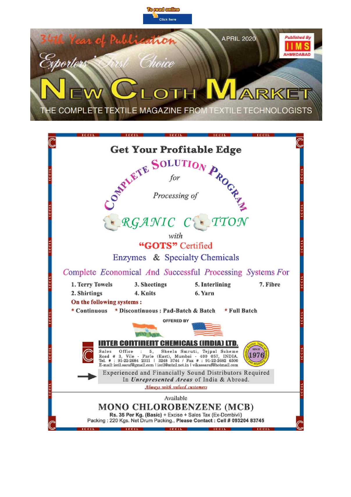 New Cloth Market April 2020 Digital Edition