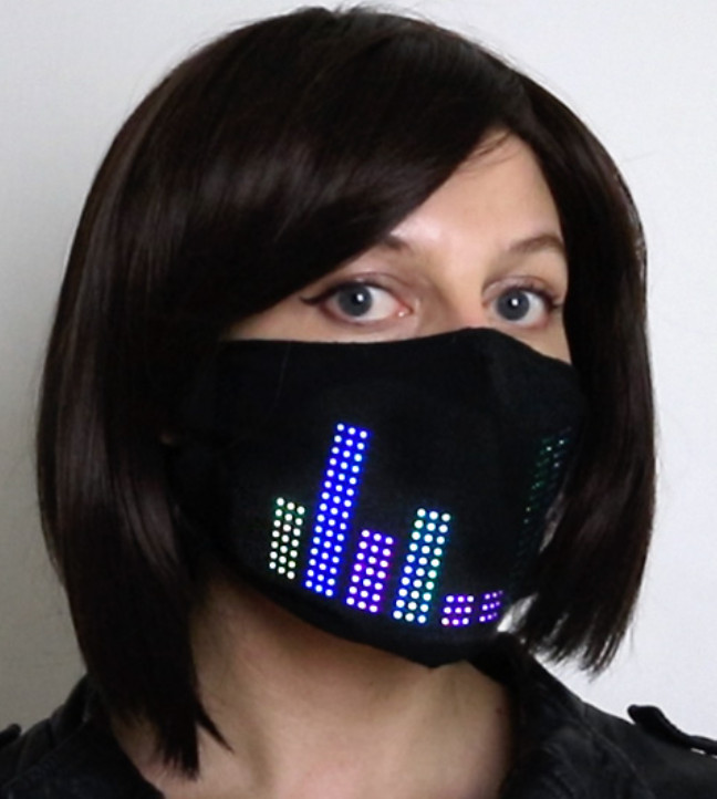 Tech-enabled fashion mask from Lumen Couture