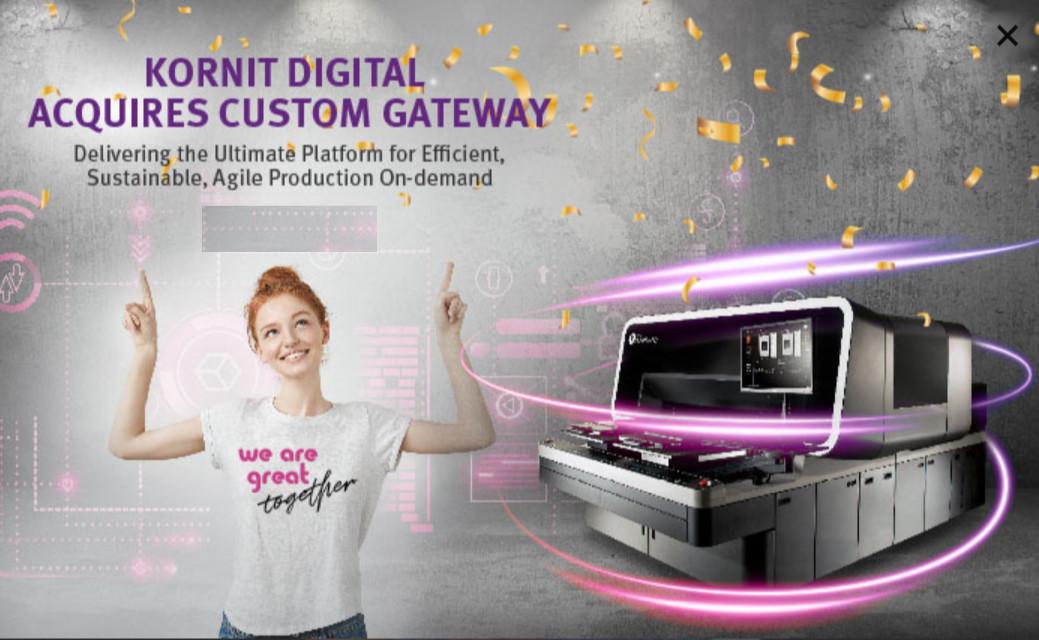 Kornit Digital Acquires Custom Gateway
