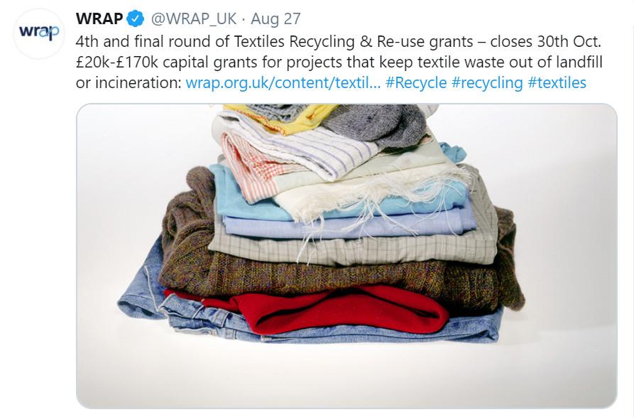 WRAP’s Textile Recycling Grant Fund