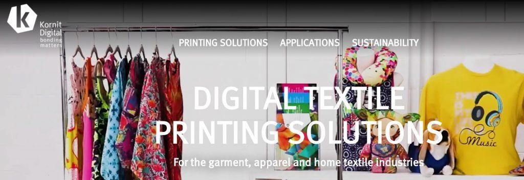 kornit digital printing of textiles and garments