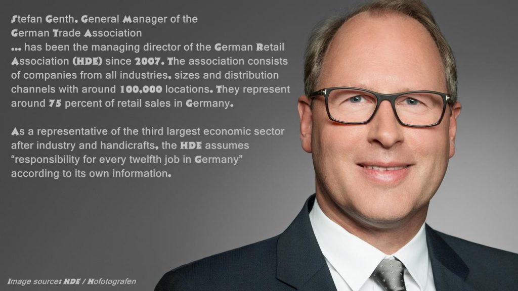 Stefan Genth, General Manager of the German Trade Association