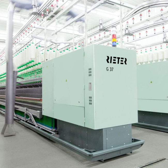 The ring spinning machines from Rieter produce high-quality yarn reliably and economically