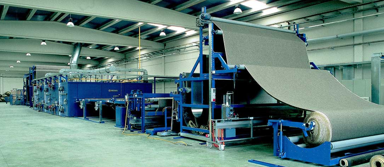 floor coverings carpet finishing and coating line