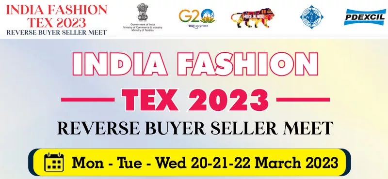 India Fashion Tex from 20th to 22nd March