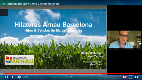 Hilaturas Arnau participates at the 3rd conference “Textile industry and sustainability””