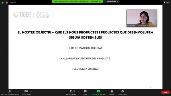 Technitiger explains its ecodesign and circular economy case at the conference “Ecodesign applied to the industry””