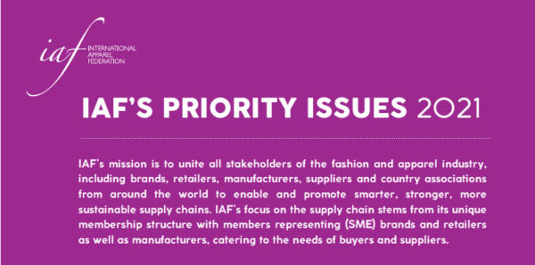 The International Apparel Federation (IAF): Priority Issues 2021